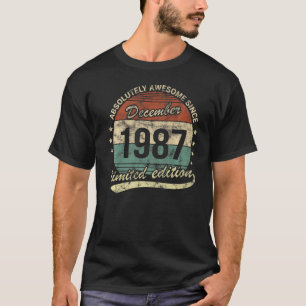 T-shirt Absolument Génial Depuis Décembre 1987 Homme Femme