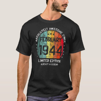 T-shirt Absolument Génial Depuis Février 1944 Homme Femme