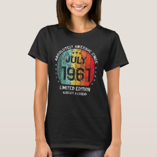 T-shirt Absolument Génial Depuis Juillet 1961 Homme Naissa