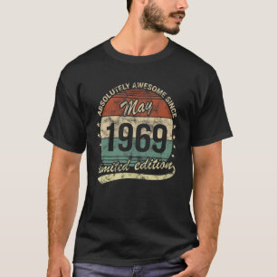 T-shirt Absolument Génial Depuis Mai 1969 Homme Femme Nais