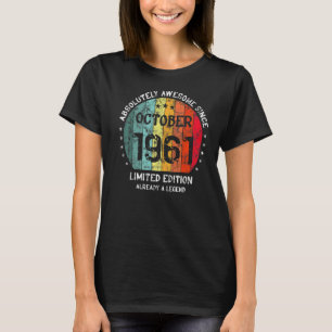 T-shirt Absolument Génial Depuis Octobre 1961 Homme Femme 