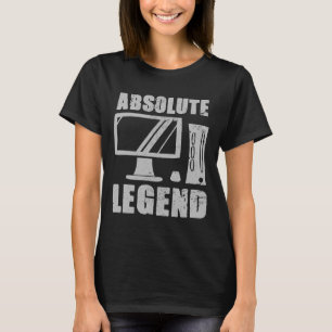 T-shirt Absolument Legend Funny Video Game Player Citation