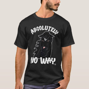 T-shirt Absolument pas de cheval noir grincheux cavalier d
