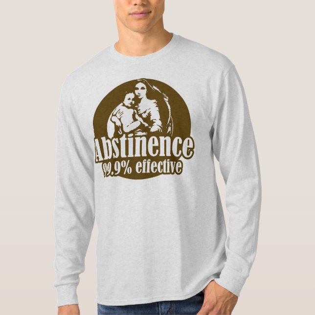 T-shirt Abstinence 99% Humour religieux efficace (Devant)