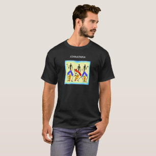 T-shirt Abstract, Batterie de silhouette géniale pour s'am