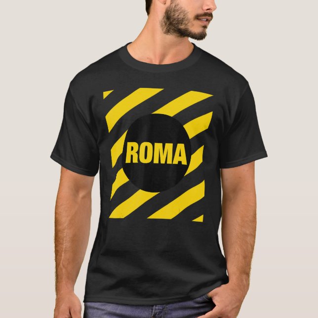 T-shirt Abstract Rome Italy Square Style Roma Italia Illus (Devant)