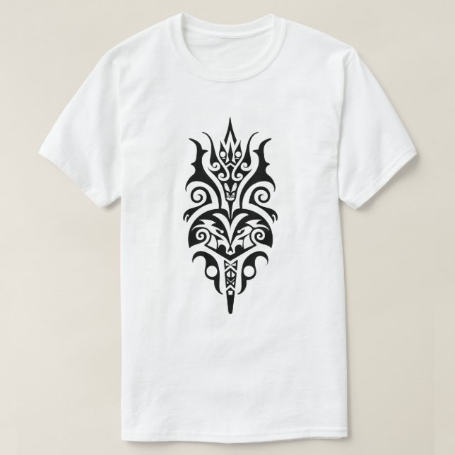 T-shirt Abstract Tribal Tattoo Design (Design devant)