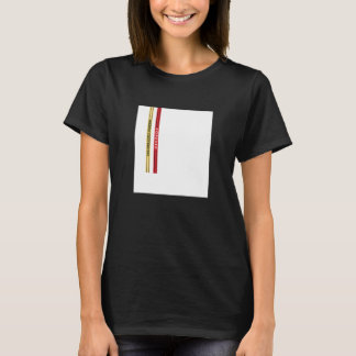 T-shirt Abstract White Square Straps Illustration Graphic 