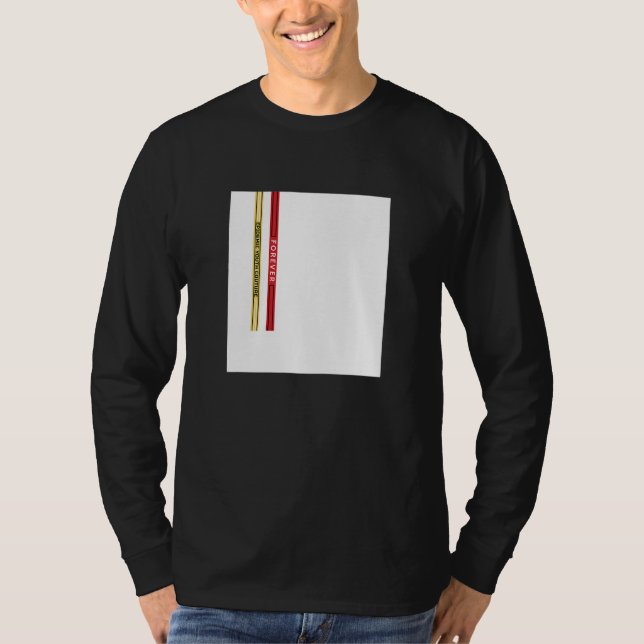 T-shirt Abstract White Square Straps Illustration Graphic  (Devant)