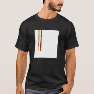 T-shirt Abstract White Square Straps Illustration Graphic 