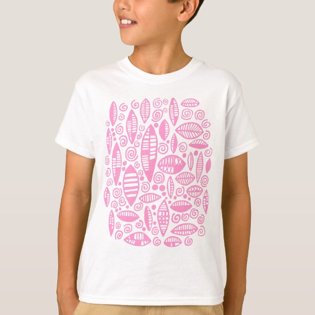 T-shirt Abstrait 100813 - Rose (Devant)
