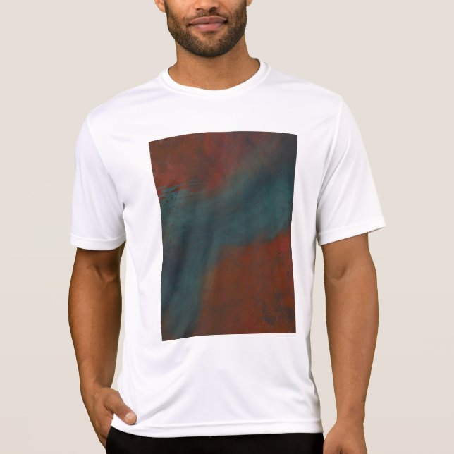 T-shirt Abstrait 1 : rouges et bleus (Devant)