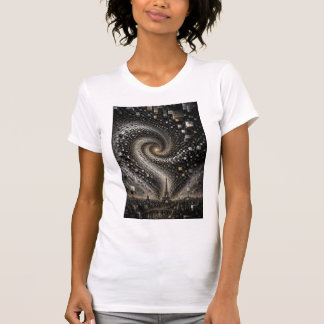 T-shirt Abstrait 3D Micro Mosaïque Vortex | Géométrique Lu