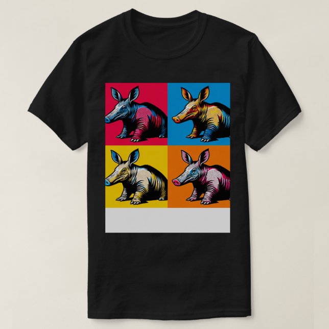 T-shirt Abstrait Aardvark Adventure Art (Design devant)