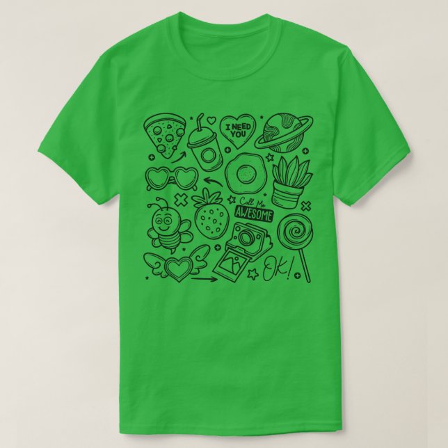 T-shirt Abstrait alimentaire (Design devant)