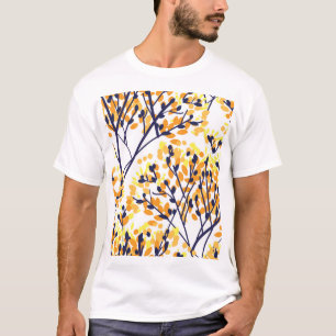 T-shirt Abstrait arbre d'automne Motif moderne