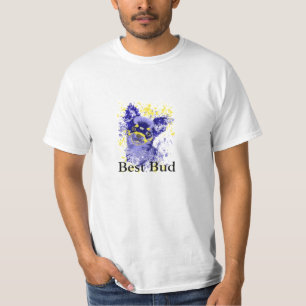T-shirt Abstrait bleu Chihuahua