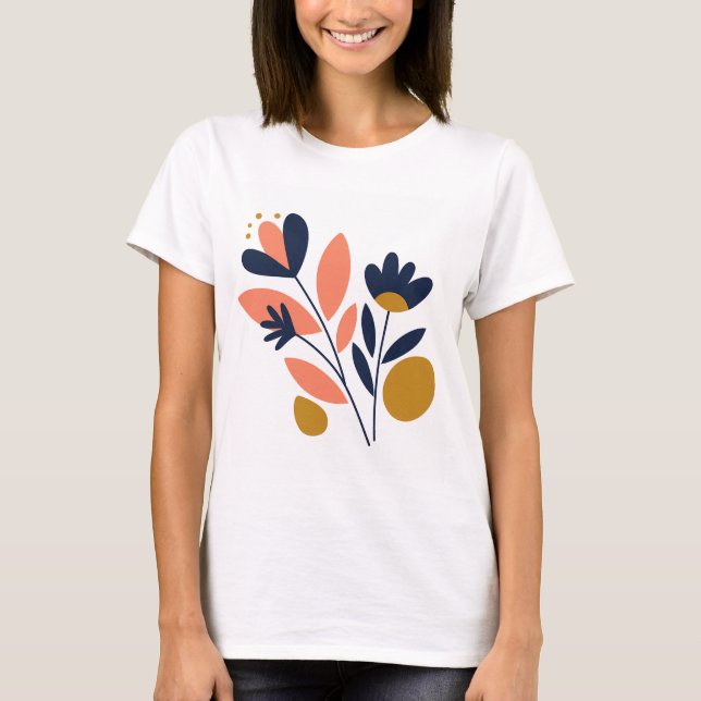 T-shirt Abstrait Blossom Chic Tee (Devant)