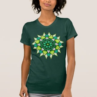 T-shirt Abstrait Boho Floral Mandala