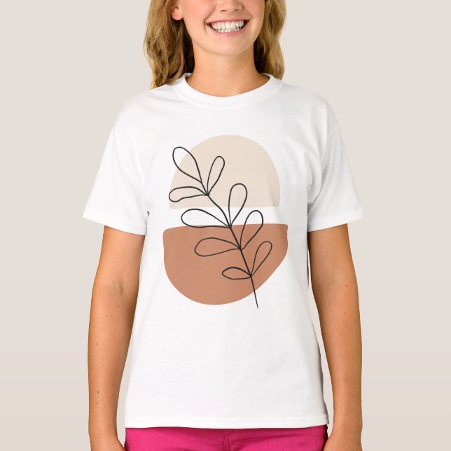 T-shirt Abstrait, Boho, Formes (Devant)