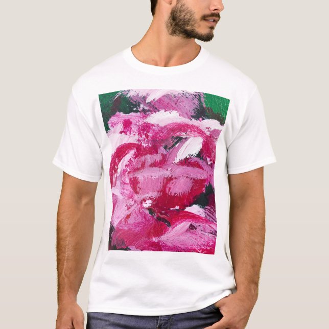 T-shirt Abstrait Chaos Peinture Fond d'écran (Devant)