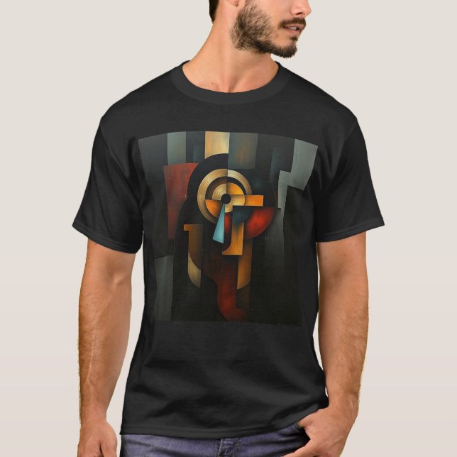 T-shirt Abstrait cubiste NUES (Devant)