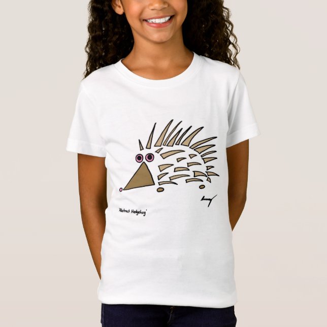 T-shirt Abstrait de filles de hérisson Jersey (Devant)