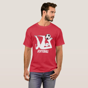 T-shirt Abstrait de football