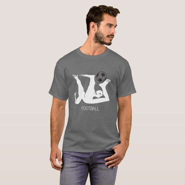T-shirt Abstrait de football (Devant entier)