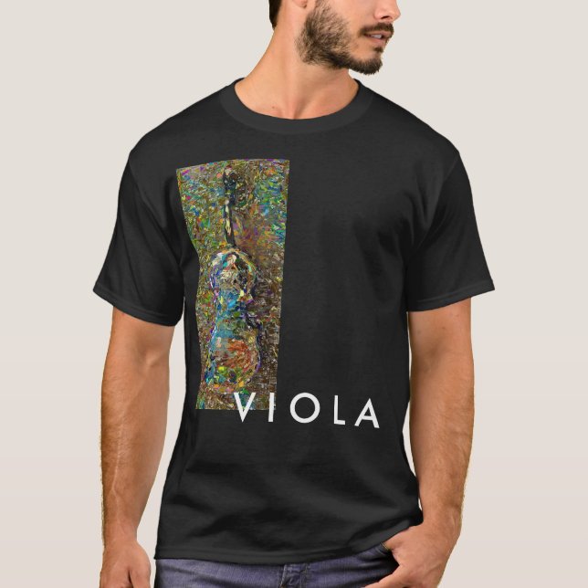 T-shirt abstrait d'illustration d'alto (Devant)