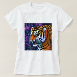 T-shirt Abstrait Majestic Predator Tiger