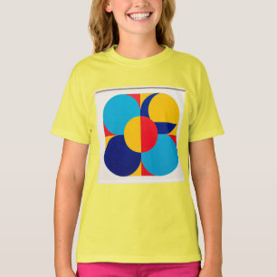 T-shirt Abstrait minimaliste Art Design Girls' Basic T-Shi