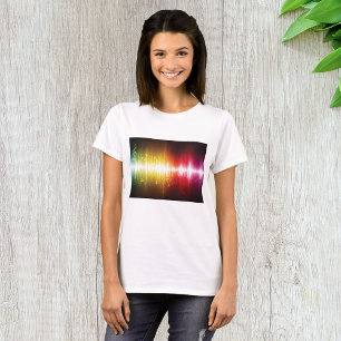 T-shirt Abstrait pour femmes Sound Wave