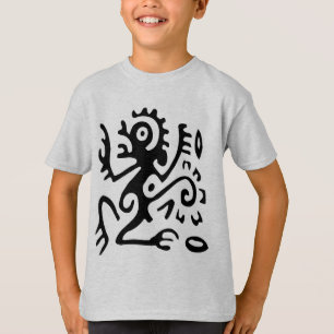 T-shirt abstrait pour garçons, art tribal