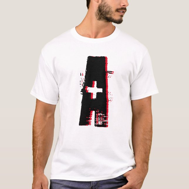 T-shirt Abstrait pour hommes (Devant)