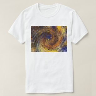 T-shirt Abstrait Psychedelic Swirl Motif Colorful Art