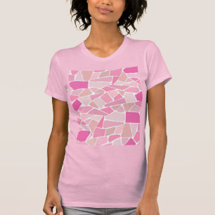 T-shirt Abstrait rose vif