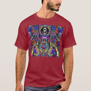 T-shirt abstrait symétrique