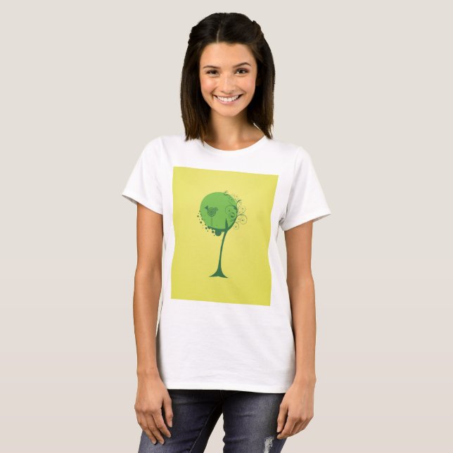 T-shirt Abstrait Tree féminin (Devant entier)