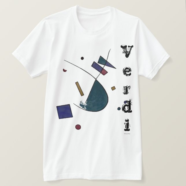 T-shirt Abstrait Verdi (Design devant)