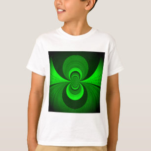 T-shirt Abstrait vert clair Motif Kaleidoscope Super