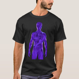 T-Shirt Abstrait Vide Humain Dark Aesthetic – Viol