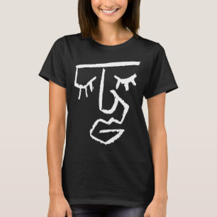 T-shirt Abstrait Visage Une Ligne Femmes Hommes Enfants Ga