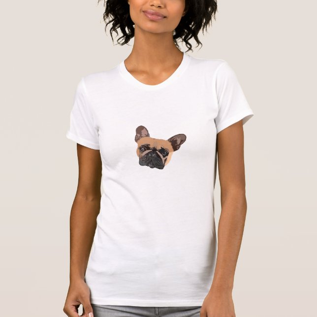 T-shirt Abstraite Française de Chienne-taureau (Devant)