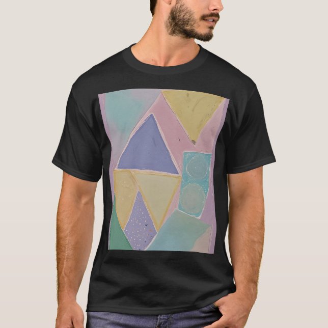 T-shirt Abstraits Sereins : Un Rêve Pastel (Devant)