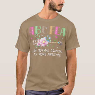T-shirt Abuela Comme Grand-Mère Normale Seulement Plus Fil