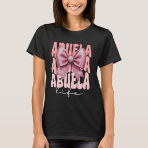 T-shirt Abuela Coquette Bow rose mignonne Grand-mère fête