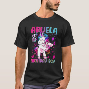 T-shirt Abuela de Birthday Boy Dabbing Unicorn Party 3
