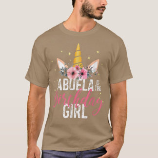 T-shirt Abuela De L'Anniversaire Fille Mère Cadeau Unicorn