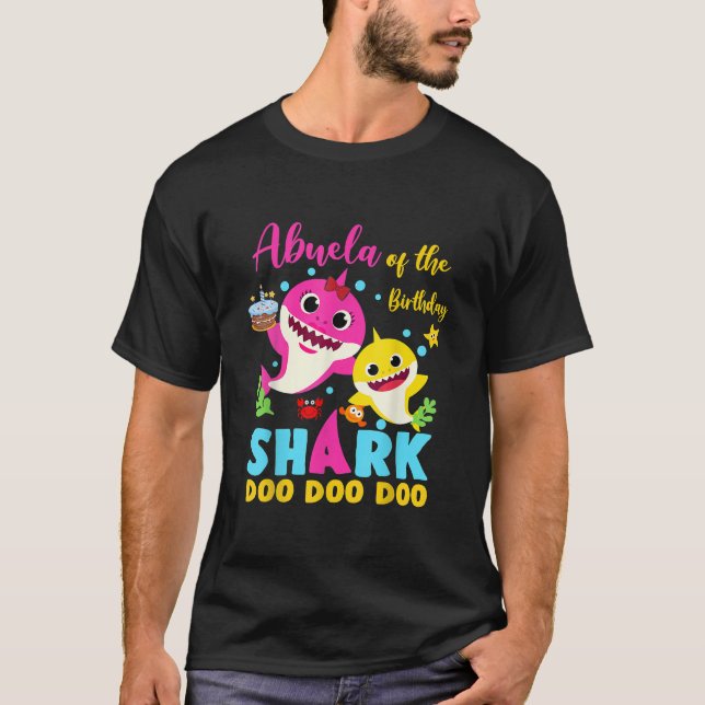 T-shirt Abuela Du Bébé Requin Anniversaire Abuela Shark TS (Devant)